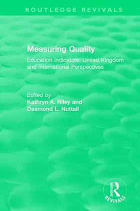 Riley / Nuttall |  Measuring Quality | Buch |  Sack Fachmedien