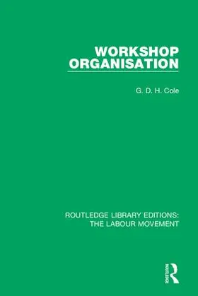 Cole |  Workshop Organisation | Buch |  Sack Fachmedien