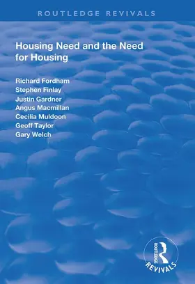 Fordham / Finlay / Macmillan |  Housing Need and the Need for Housing | Buch |  Sack Fachmedien