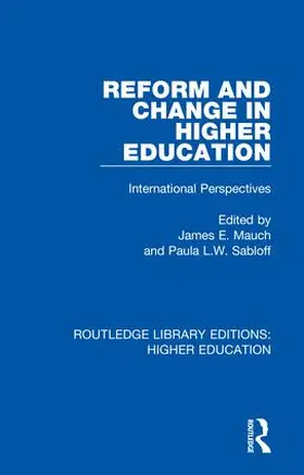 Mauch / Sabloff |  Reform and Change in Higher Education | Buch |  Sack Fachmedien