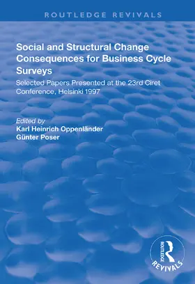 Oppenländer / Poser |  Social and Structural Change | Buch |  Sack Fachmedien