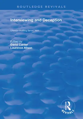 Canter / Alison |  Interviewing and Deception | Buch |  Sack Fachmedien