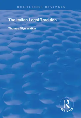 Watkin |  The Italian Legal Tradition | Buch |  Sack Fachmedien