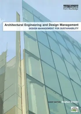 Emmitt |  Design Management for Sustainability | Buch |  Sack Fachmedien