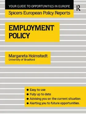Holmstedt | Employment Policy | Buch | 978-1-138-42545-3 | www2.sack.de
