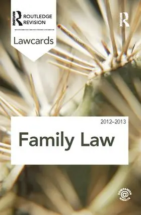 Routledge |  Family Lawcards 2012-2013 | Buch |  Sack Fachmedien
