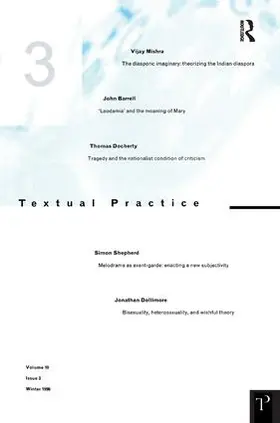 Sinfield |  Textual Practice 10.3 | Buch |  Sack Fachmedien