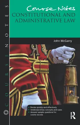 McGarry |  Course Notes: Constitutional and Administrative Law | Buch |  Sack Fachmedien
