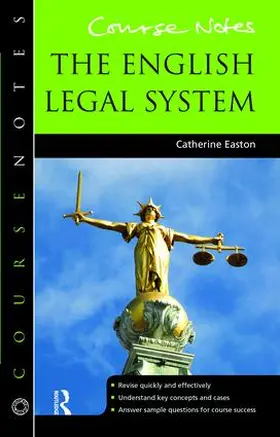 Easton |  Course Notes: the English Legal System | Buch |  Sack Fachmedien