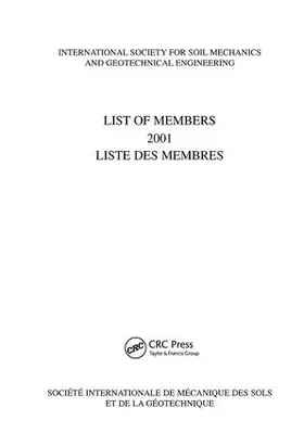  List of Members 2001: ISSMGE | Buch |  Sack Fachmedien