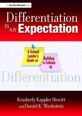 Kappler Hewitt / Weckstein |  Differentiation Is an Expectation | Buch |  Sack Fachmedien