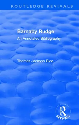 Rice |  Routledge Revivals | Buch |  Sack Fachmedien