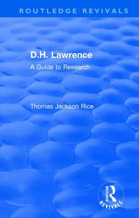 Rice |  Routledge Revivals | Buch |  Sack Fachmedien