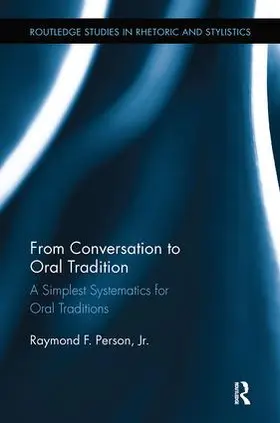 Person |  From Conversation to Oral Tradition | Buch |  Sack Fachmedien