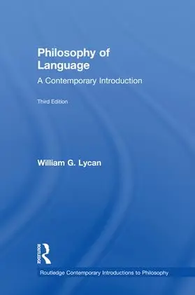 Lycan |  Philosophy of Language | Buch |  Sack Fachmedien