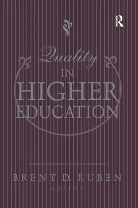 Ruben |  Quality in Higher Education | Buch |  Sack Fachmedien