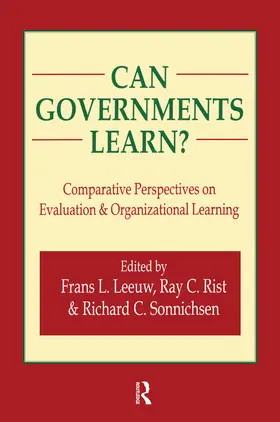 Leeuw / Rist / Sonnichsen |  Can Governments Learn? | Buch |  Sack Fachmedien