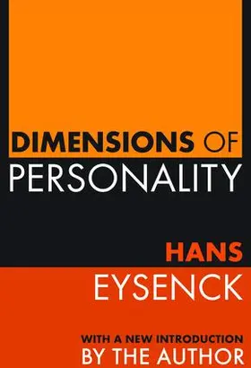 Eysenck / Rein |  Dimensions of Personality | Buch |  Sack Fachmedien