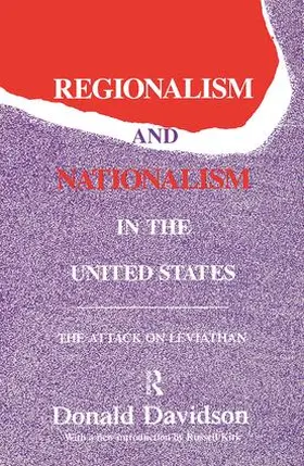Davidson |  Regionalism and Nationalism in the United States | Buch |  Sack Fachmedien