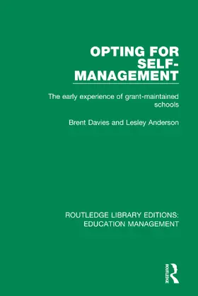 Davies / Anderson |  Opting for Self-management | Buch |  Sack Fachmedien
