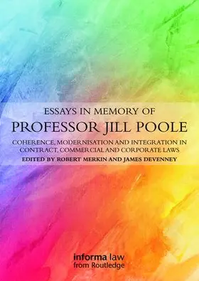 Merkin / Devenney |  Essays in Memory of Professor Jill Poole | Buch |  Sack Fachmedien