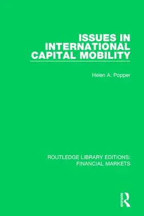 Popper |  Issues in International Capital Mobility | Buch |  Sack Fachmedien