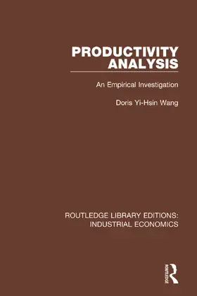 Wang |  Productivity Analysis | Buch |  Sack Fachmedien