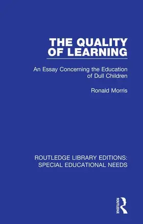 Morris |  The Quality of Learning | Buch |  Sack Fachmedien