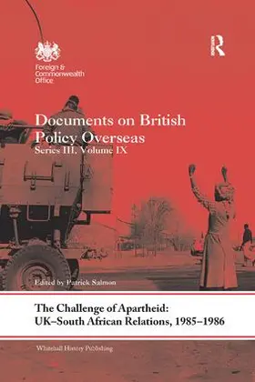 Salmon |  The Challenge of Apartheid: UK-South African Relations, 1985-1986 | Buch |  Sack Fachmedien