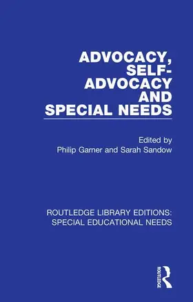 Garner / Sandow |  Advocacy, Self-Advocacy and Special Needs | Buch |  Sack Fachmedien