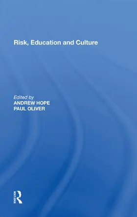 Hope |  Risk, Education and Culture | Buch |  Sack Fachmedien