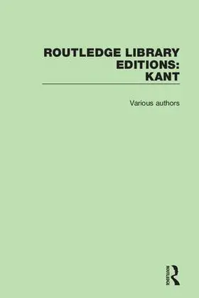  Routledge Library Editions: Kant | Buch |  Sack Fachmedien