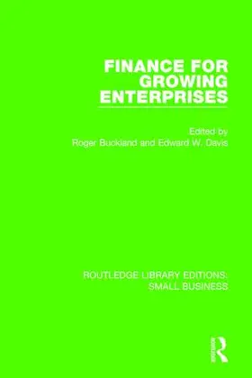 Buckland / Davis |  Finance for Growing Enterprises | Buch |  Sack Fachmedien