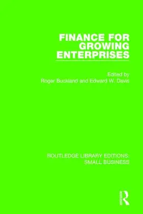 Buckland / Davis |  Finance for Growing Enterprises | Buch |  Sack Fachmedien