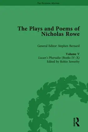Sowerby / Bernard | The Plays and Poems of Nicholas Rowe, Volume V | Buch | 978-1-138-68965-7 | www2.sack.de