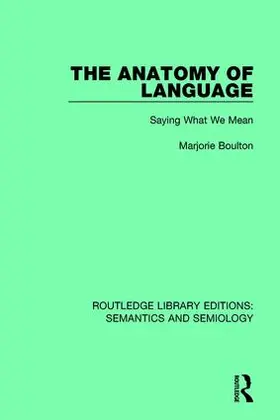 Boulton |  The Anatomy of Language | Buch |  Sack Fachmedien