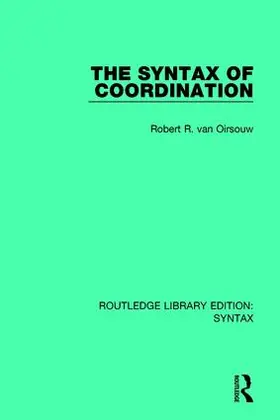 van Oirsouw |  The Syntax of Coordination | Buch |  Sack Fachmedien