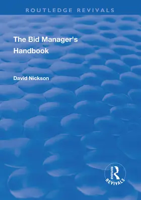 Nickson |  The Bid Manager's Handbook | Buch |  Sack Fachmedien