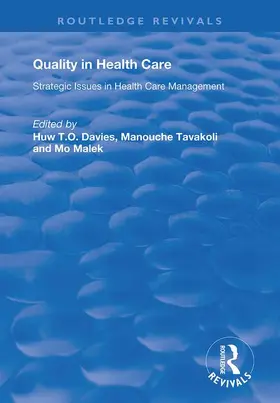 Davies / Tavakoli |  Quality in Health Care | Buch |  Sack Fachmedien