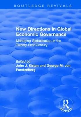 Furstenberg / Kirton |  New Directions in Global Economic Governance | Buch |  Sack Fachmedien