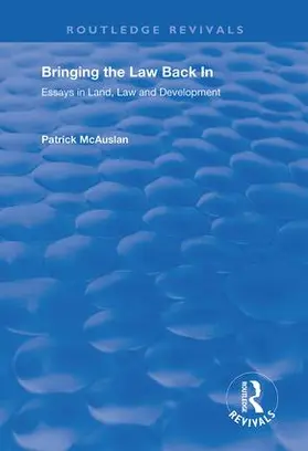 McAuslan |  Bringing the Law Back In | Buch |  Sack Fachmedien