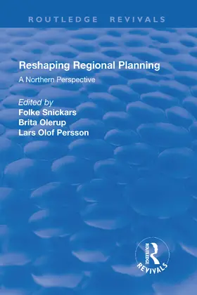 Olerup / Snickars |  Reshaping Regional Planning | Buch |  Sack Fachmedien