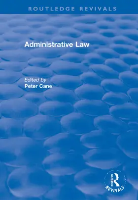 Cane |  Administrative Law | Buch |  Sack Fachmedien