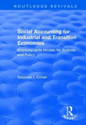 Cohen |  Social Accounting for Industrial and Transition Economies | Buch |  Sack Fachmedien