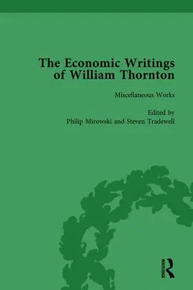 Mirowski / Tradewell |  The Economic Writings of William Thornton Vol 1 | Buch |  Sack Fachmedien