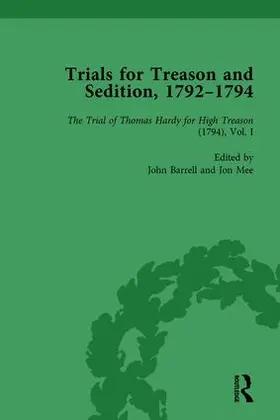 Barrell / Mee |  Trials for Treason and Sedition, 1792-1794, Part I Vol 2 | Buch |  Sack Fachmedien