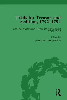 Barrell / Mee |  Trials for Treason and Sedition, 1792-1794, Part II vol 6 | Buch |  Sack Fachmedien