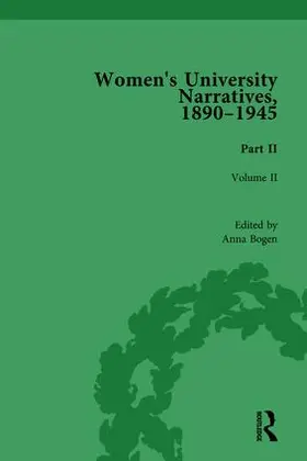 Bogen |  Women's University Narratives, 1890-1945, Part II | Buch |  Sack Fachmedien