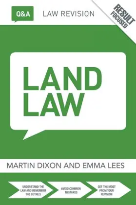 Lees / Dixon |  Q&A Land Law | Buch |  Sack Fachmedien