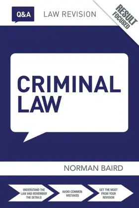 Baird |  Q&A Criminal Law | Buch |  Sack Fachmedien